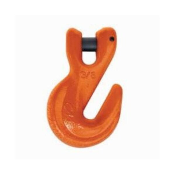 Clevlok HercAlloy Grab Hook, 38 In Trade, 8800 Lb Load, Grade 80100, Cradle Attachment, Steel Alloy